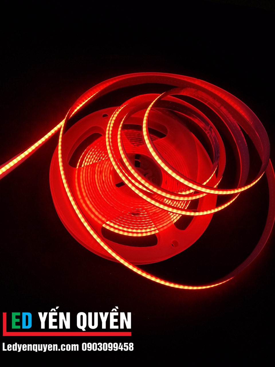 Led dây COB màu đỏ 12V 5m 