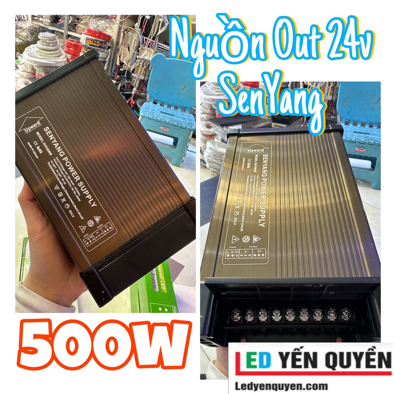 Nguồn 24V500W Ngoài Trời