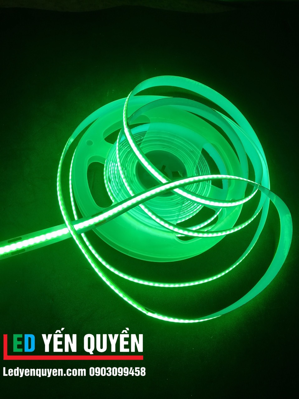 Led dây COB màu xanh lá 12v (5m)