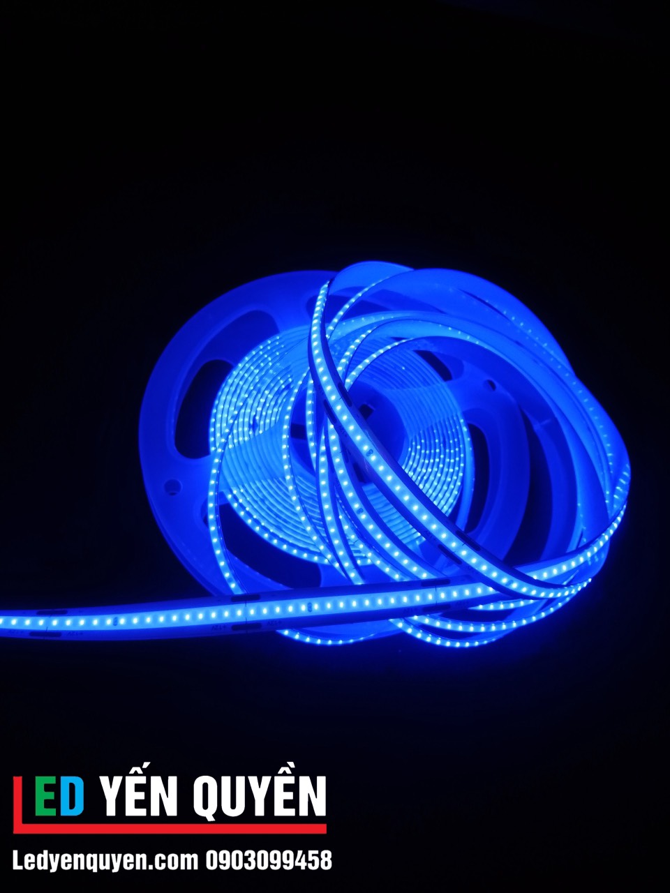 Led dây COB màu xanh dương 5m 12V