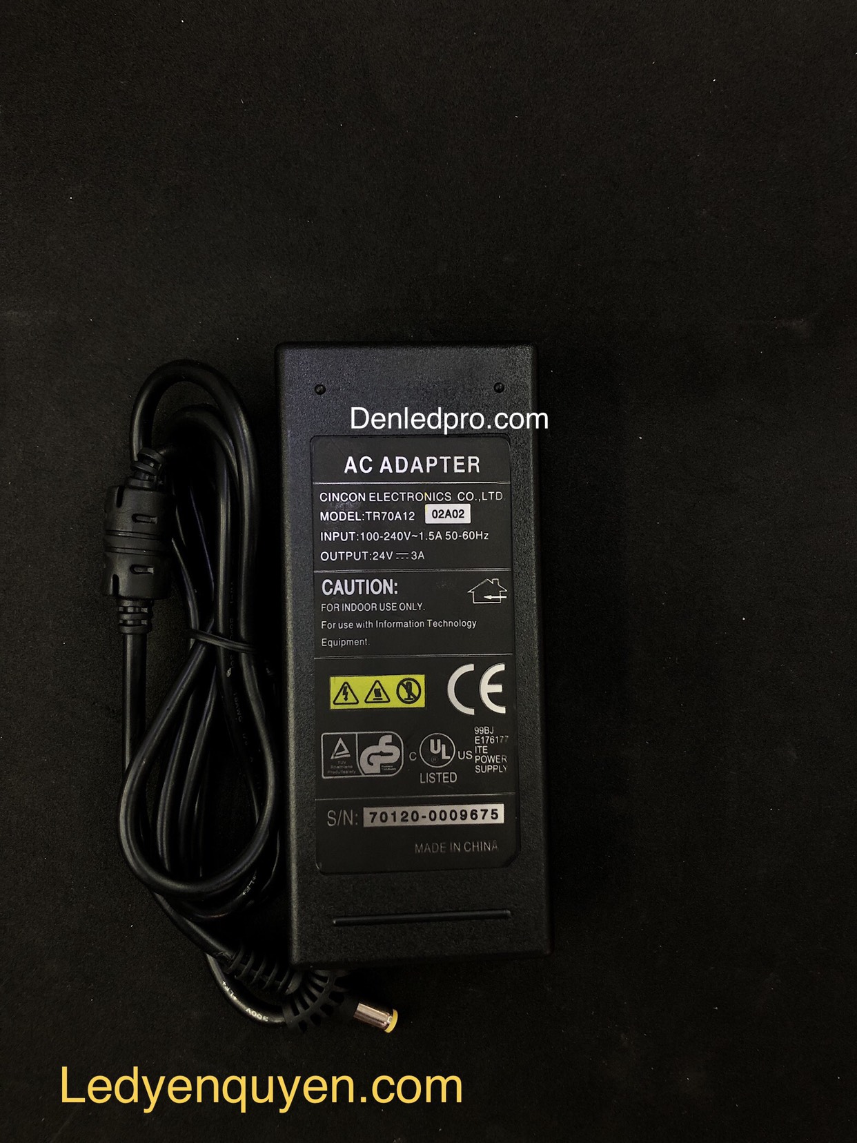 Nguồn CINCON 24v / 3a 