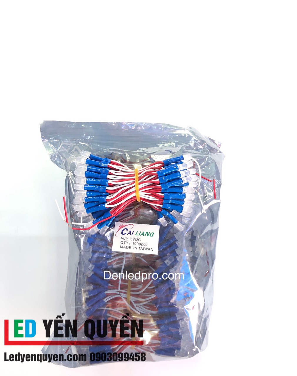 LED Ruồi Liền Dây CAILANG ĐÀI LOAN Xanh Dương 5v