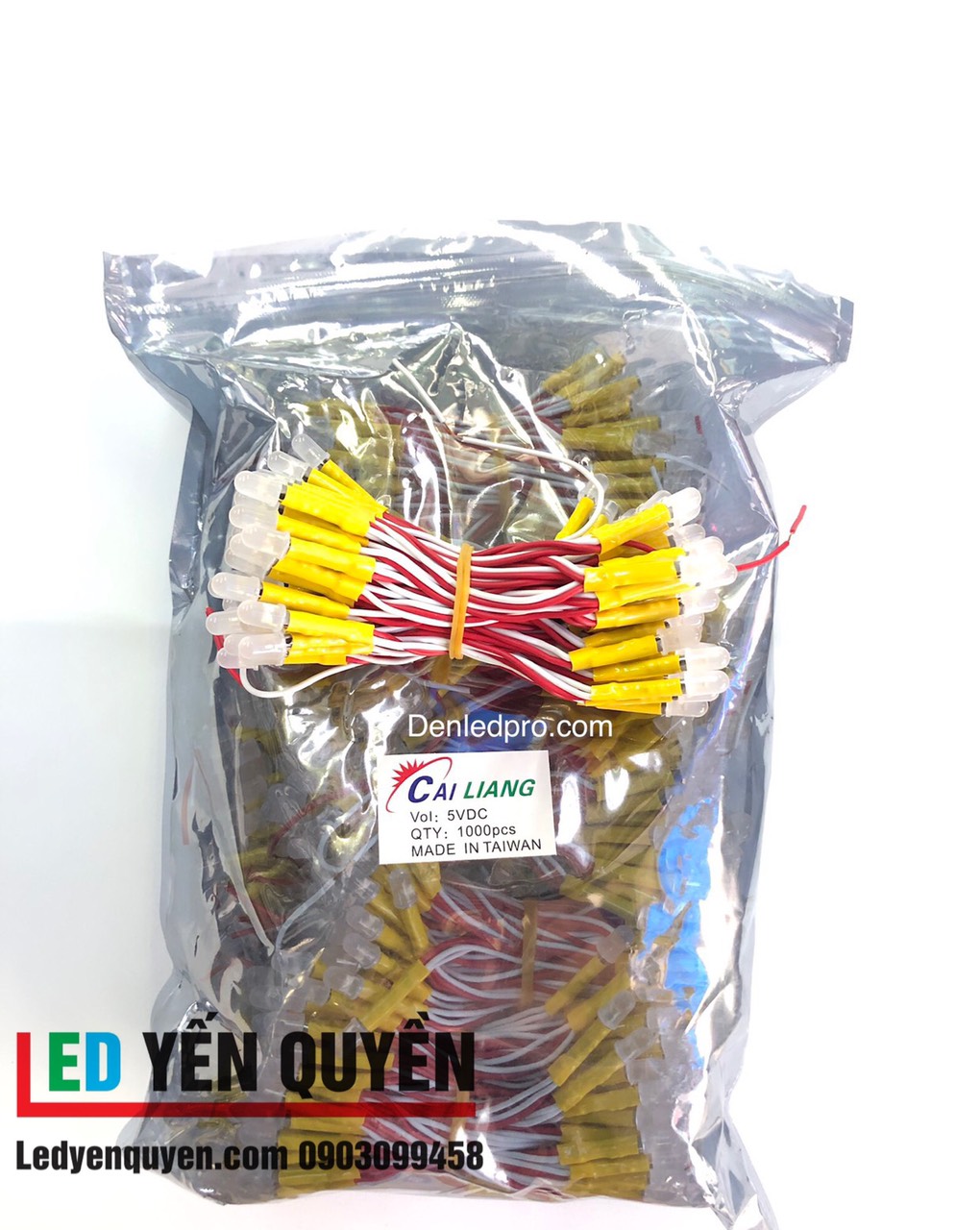 LED Ruồi Liền Dây CAILANG ĐÀI LOAN Vàng 5v