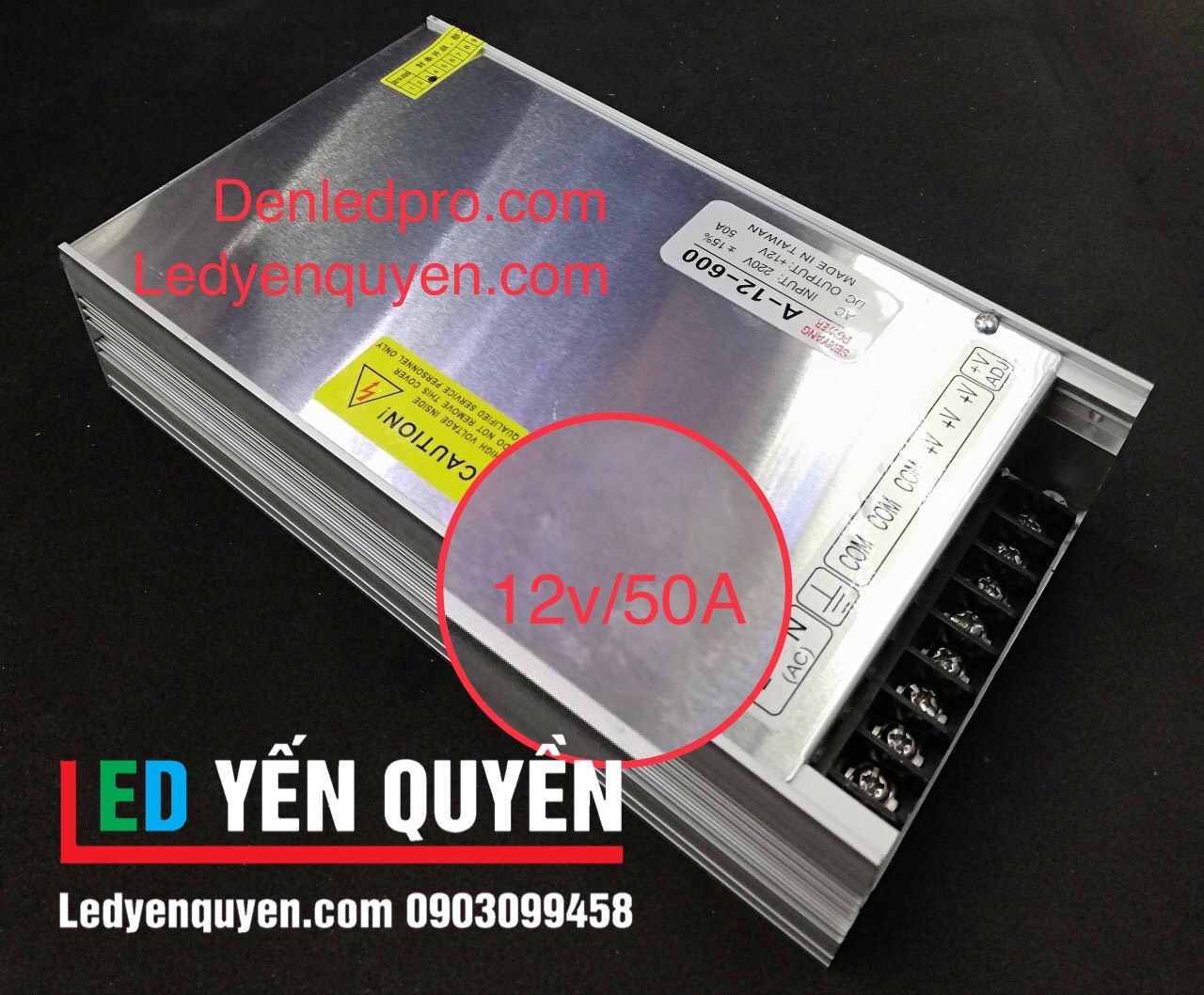 Nguồn tổ ong led 12v / 50a SY