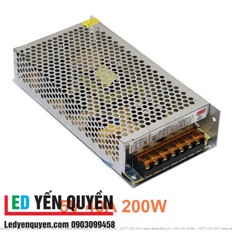Nguồn TO 5v40a có quạt trong nhà