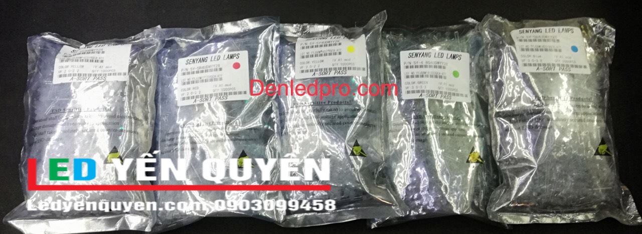 LED 5ly Đục Gold LED Lamp Đỏ
